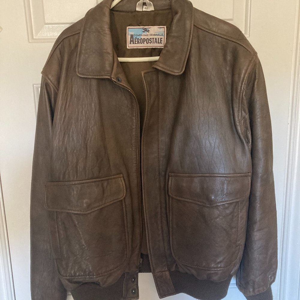 Aeropostale Compiegne Generale Leather Jacket